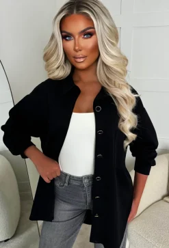 Be Our Babe Black Gold Button Shirt