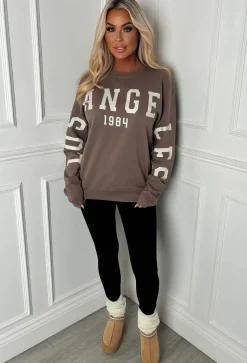Bree Mocha Los Angeles Sweatshirt