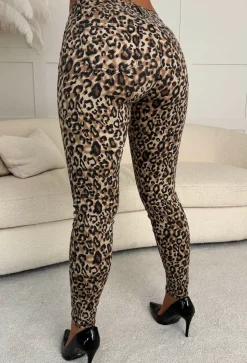 My Wild Life Leopard Skinny Stretch Jeans